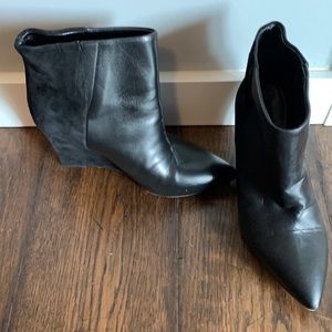 Mixed material boots
